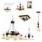 Vaxcel Bozeman 3L LED Bronze Rustic Bear Mini Chandelier or Fan Light Kit LK55716BBZ-C - alternate 2